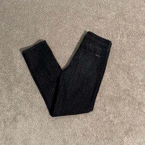 White House Black Market Black High Rise Straight Jeans Size 4 (29x30) WHBM